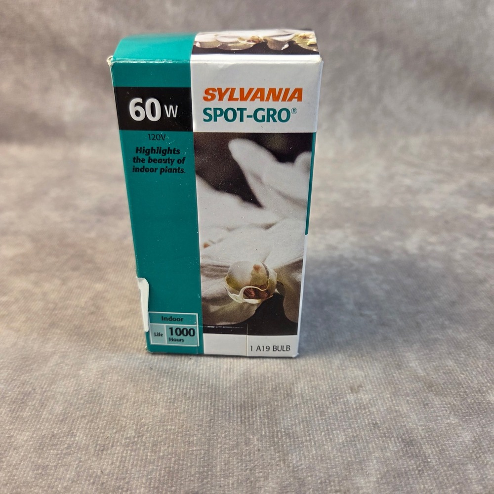 Sylvania Spot-Gro 60W A19 Indoor Plant Light Bulb 120V 1000 Hours 1-Pack
